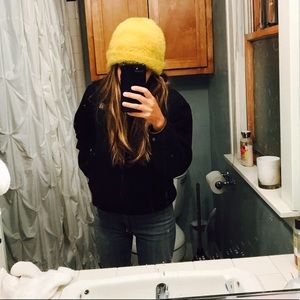 Urban outfitters yellow beanie